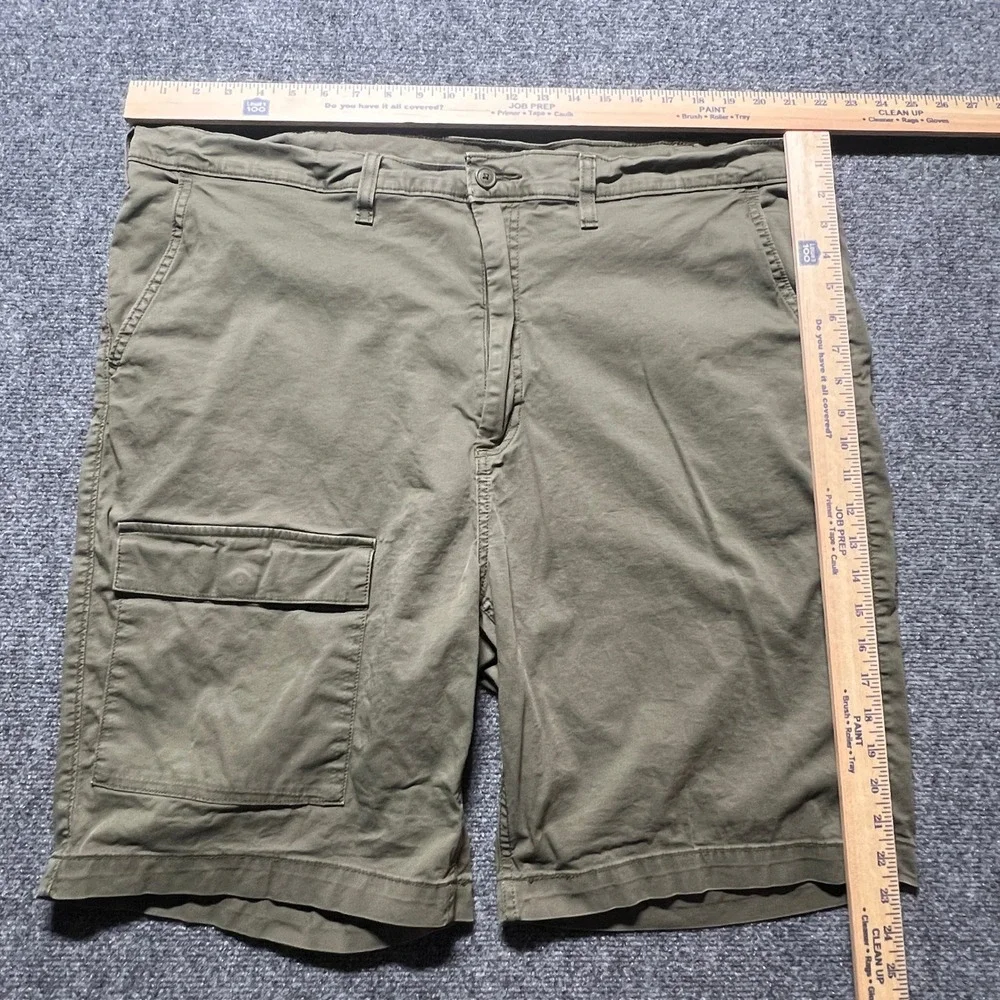 Levis Mens Cargo Shorts Olive Green Utility Casual Cotton 40 Waist